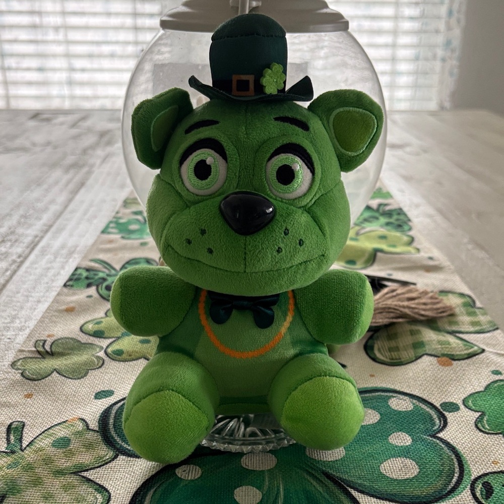 Funko Green Stuffed Animal with Black Hat